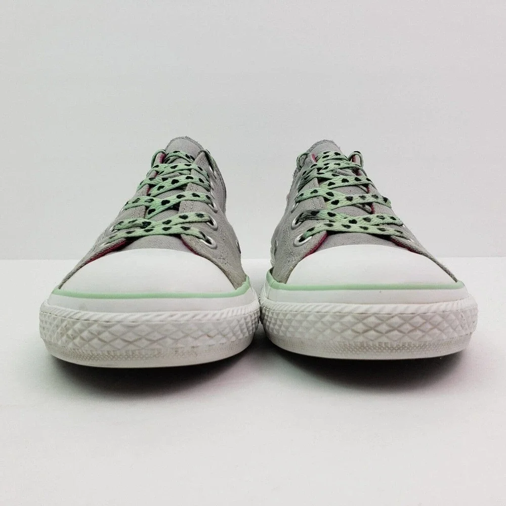 Converse All Star Double Tongue Girls Sz 5Y Womens Sz 6.5 Gray Low Shoes
